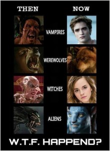 Werewolves Vampires yesterday vs today